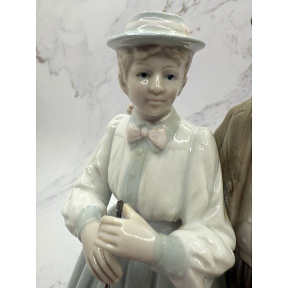 Vintage Ardalt Japan Golfers Couple Music Figurine, Romantic Golf Scene - Picture 7 of 14